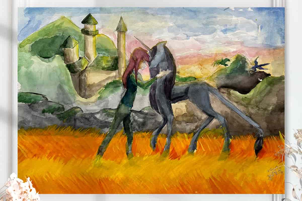 Друзья (размер 41х59см.)