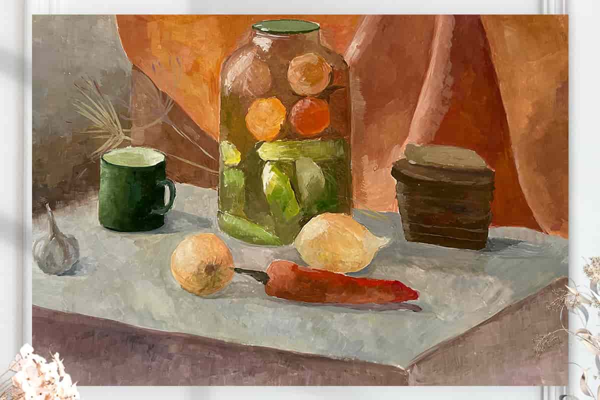 Осенние дары(размер 38х54см.)