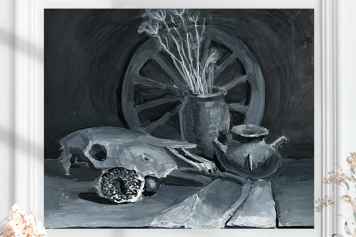 Этюд (размер 37х45см.)